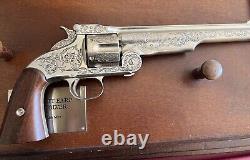 Vintage Wyatt Earp. 44 Revolver from Franklin Mint in Gun display frame