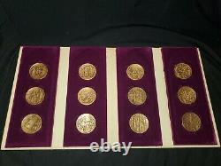 Vita Christi Bronze Coins- Minted by Franklin Mint M3