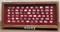 Vtg FRANKLIN MINT The American Flags of the Revolution 64 Mini Sterling Silver