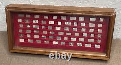 Vtg FRANKLIN MINT The American Flags of the Revolution 64 Mini Sterling Silver