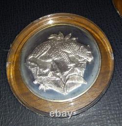Vtg Franklin Mint Official Big Game Medals MUSEUM EDITION Proof 925 East African