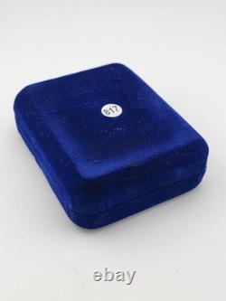 Vtg NIB Franklin Mint The Pavium Cross Pure Crystals. 999 Silver Necklace COA