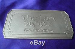 Vtg The Last Supper Fritz Weiland Franklin Mint 5.2 Troy oz 999 Silver Art Bar 5