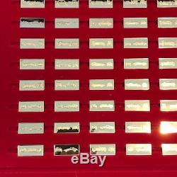 WORLD'S GREAT PERFORMANCE CARS MINIATURES 100 SILVER INGOTS COMPLETE u18