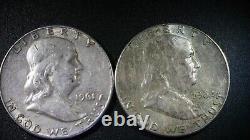 Walkers and Franklin Half Dollars some are circulated