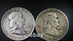 Walkers and Franklin Half Dollars some are circulated