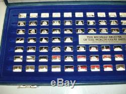 World's Great Ships Silver Ingot Bar Set Of 100 Pcs Franklin Mint Complete Rare