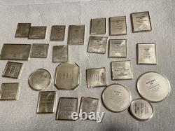 Worlds Most Valuable Stamps by Franklin Mint Complete Set. 925 Sterling Silver