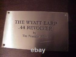 Wyatt Earp Franklin Mint Commemorative Colt. 44 With Display WithPLUG NO FRING