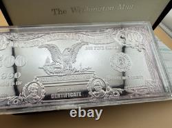 Year/Series 2000 USA $100 Bill 4 Oz. 999 FINE Silver Franklin Mint with COA